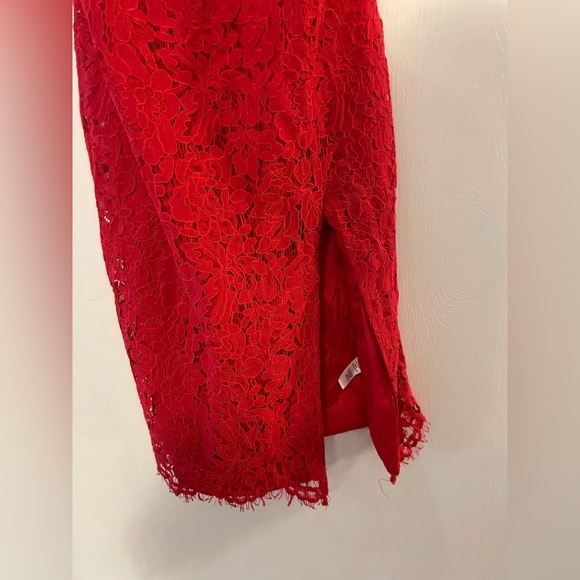 Lulus Love Me Right Red Lace Bodycon Midi Dress - Picture 7 of 12